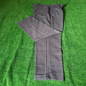 Savane Pleated Classic Fit Comfort Waist Cuffed Hem Grey Dress Pants Size 40
